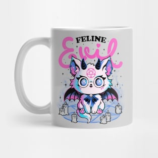 Feline Evil - Cute Dark Funny Evil Cat Gift Mug
